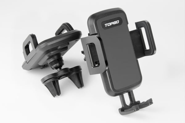 Phone Holder Serial: New Air-vent dual clip car phone holder - TOPGO