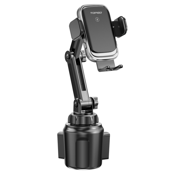 Cup Holder Phone Mount with Wireless Charger TOPGO
