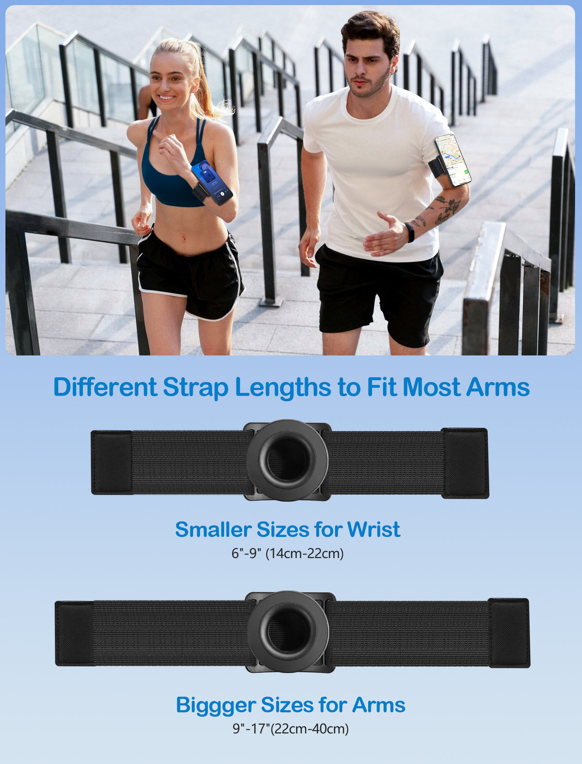 TOPGO Laufende Telefonhalterung für iPhone [360° Rotatable &amp; Upgrade Anti-Drop] Magnetische Handgelenk-Telefonhalterung, Armband-Handyhalter kompatibel mit MagSafe iPhone 16 Pro Max und Android