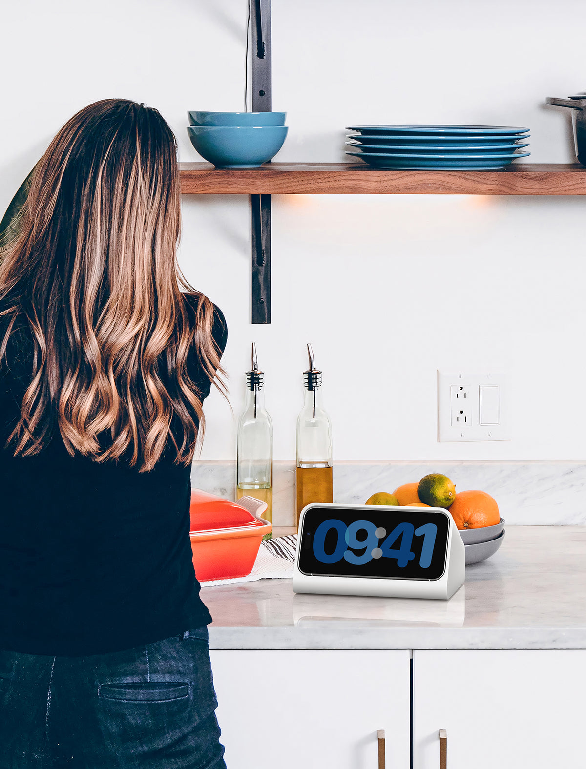 Dock in modalità standby per iPhone con caricatore Magsafe