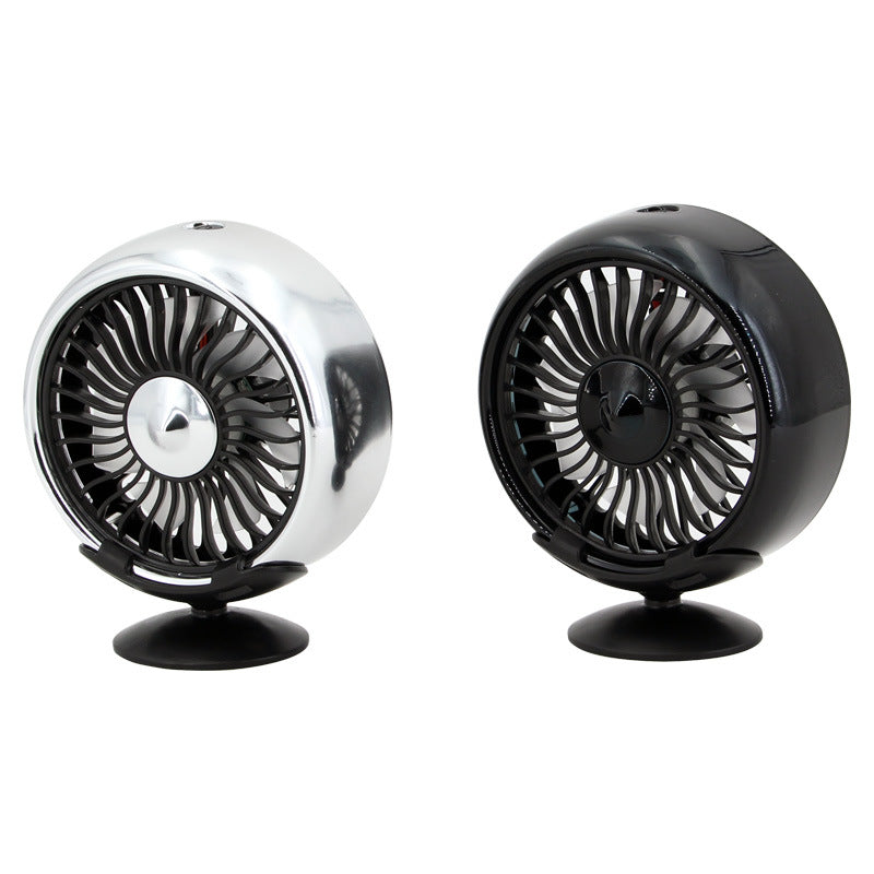 Mini Fan USB Fan for Dashboard and air vent 5 blades USB charge fan colorful light 360° rotation