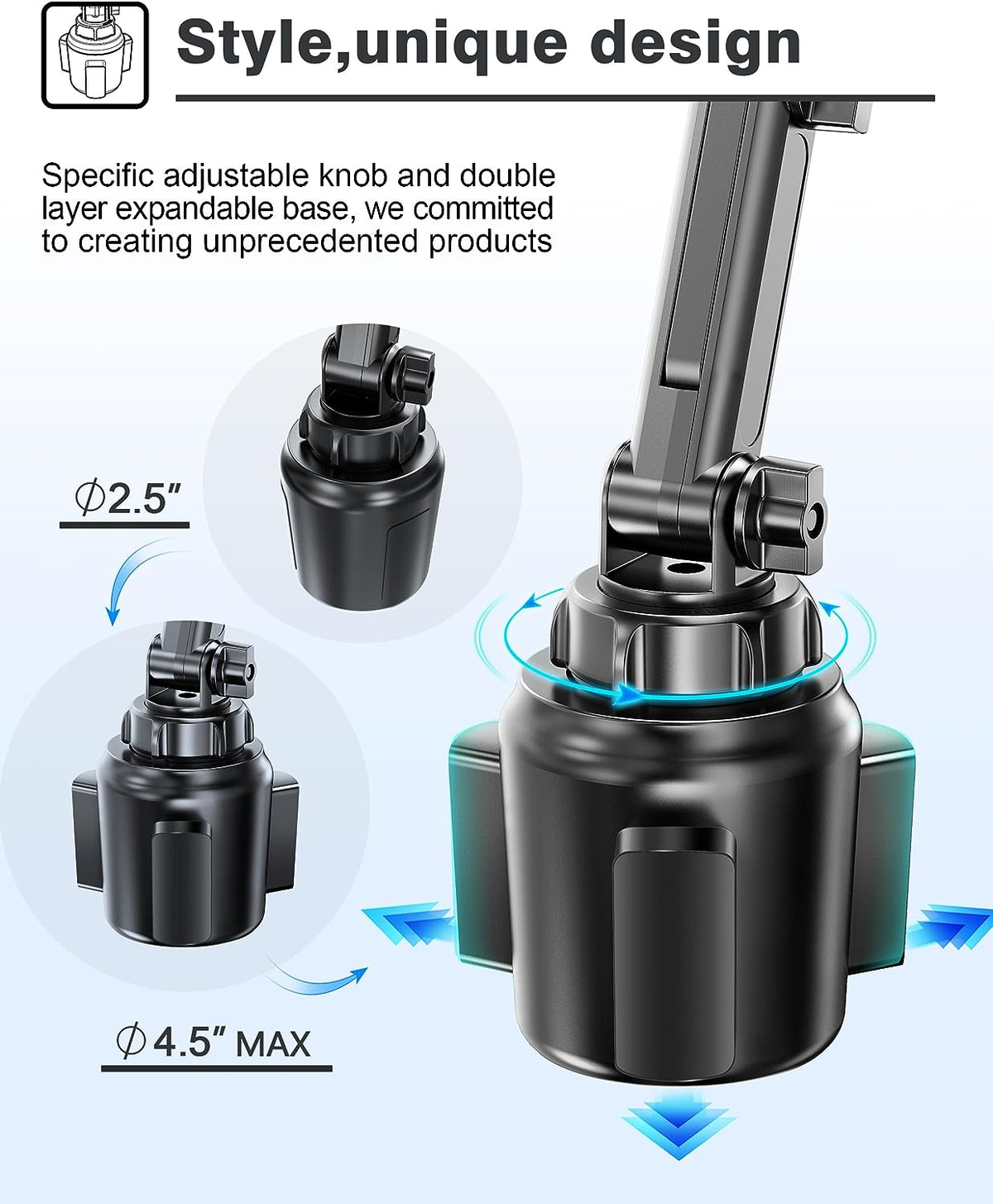 Cup Holder Phone Mount Pole Version - TCZ1