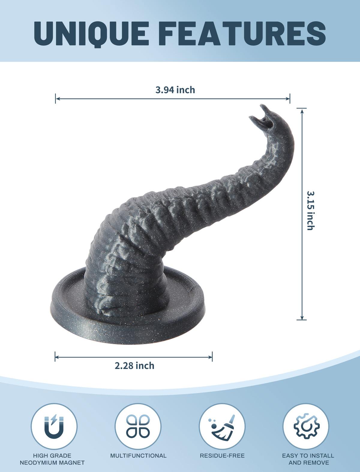 Topgo Magnetischer 2IN1 Haken &amp; Halter, 360 Grad drehbarer Saugnapf Handyhalter, Kreuzfahrtschiff-Haken und Flugzeug-Reisezubehör, Videorekord-Kit kompatibel mit Magsafe, Grill- und Kühlschrankhaken