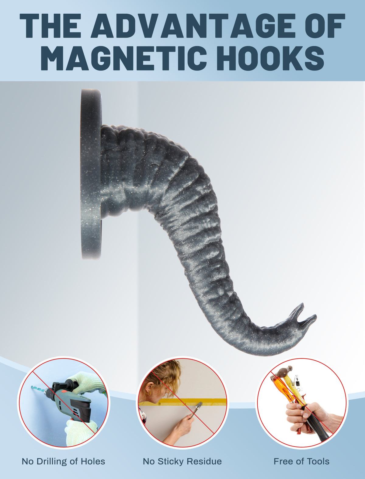 Topgo Magnetischer 2IN1 Haken &amp; Halter, 360 Grad drehbarer Saugnapf Handyhalter, Kreuzfahrtschiff-Haken und Flugzeug-Reisezubehör, Videorekord-Kit kompatibel mit Magsafe, Grill- und Kühlschrankhaken