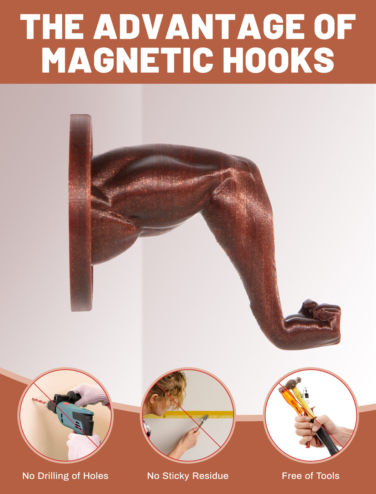 TOPGO Hakenhalter Magnetischer Haken, Kreuzfahrt-Haken zum Aufhängen, Magnetischer Haken für Kabinen, Grill, Magnetischer Handy-Ständer, Kompatibel mit MagSafe für iPhone 11/12/13/14/15