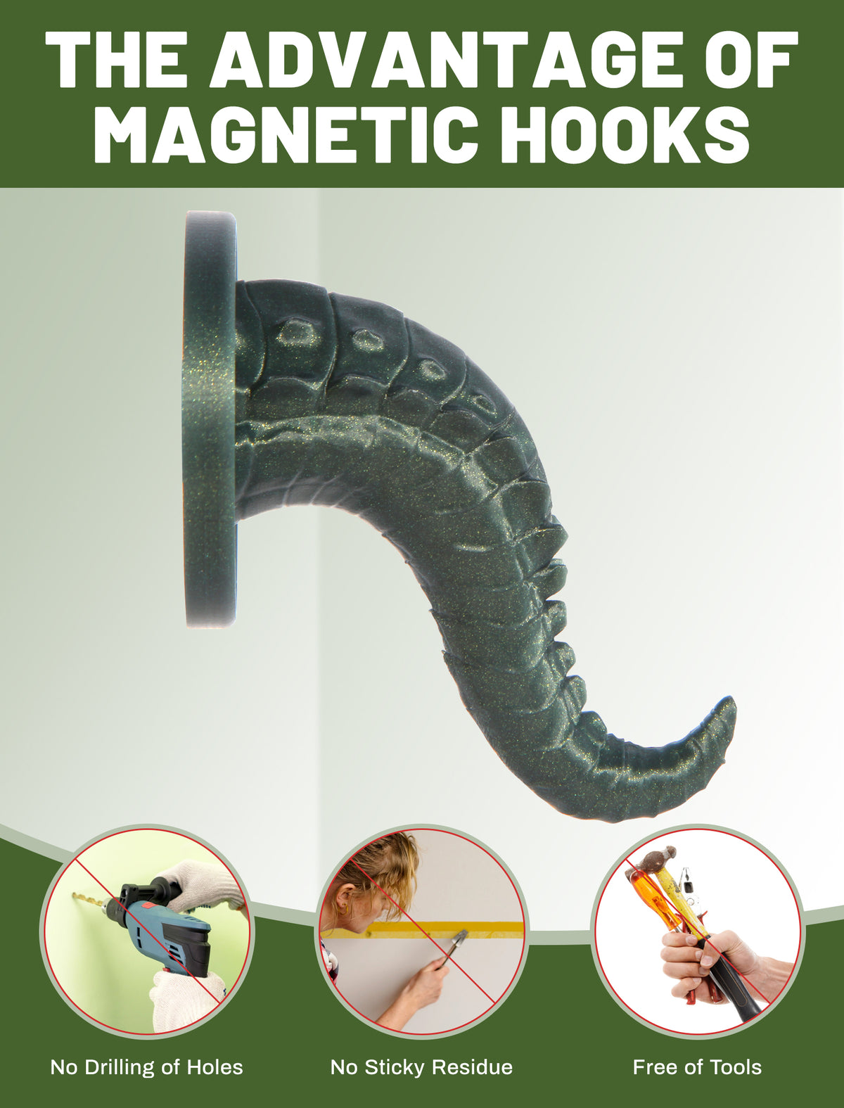 TOPGO Hakenhalter Magnetischer Haken, Kreuzfahrt-Haken zum Aufhängen, Magnetischer Haken für Kabinen, Grill, Magnetischer Handy-Ständer, Kompatibel mit MagSafe für iPhone 11/12/13/14/15