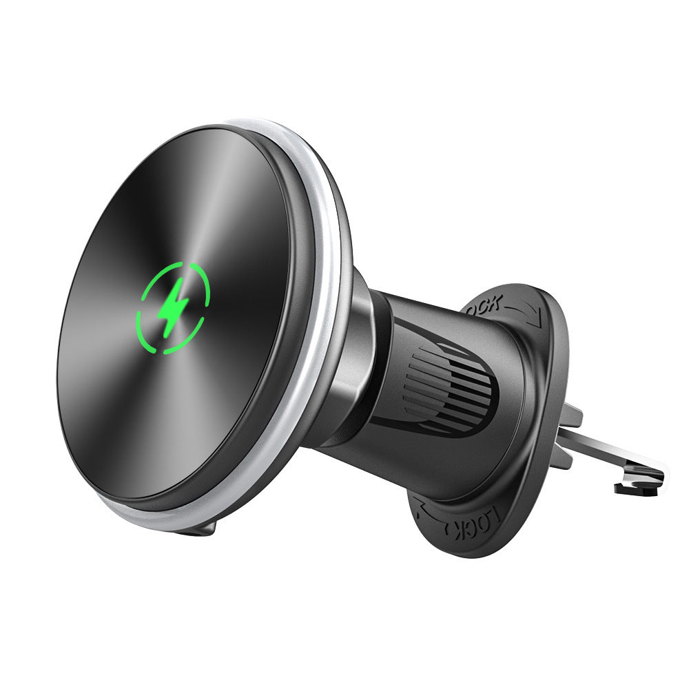 Nuovo supporto per telefono da auto con caricabatterie wireless magnetico da 15W per presa dell&#39;aria condizionata dell&#39;auto (H141-1+G19-B)