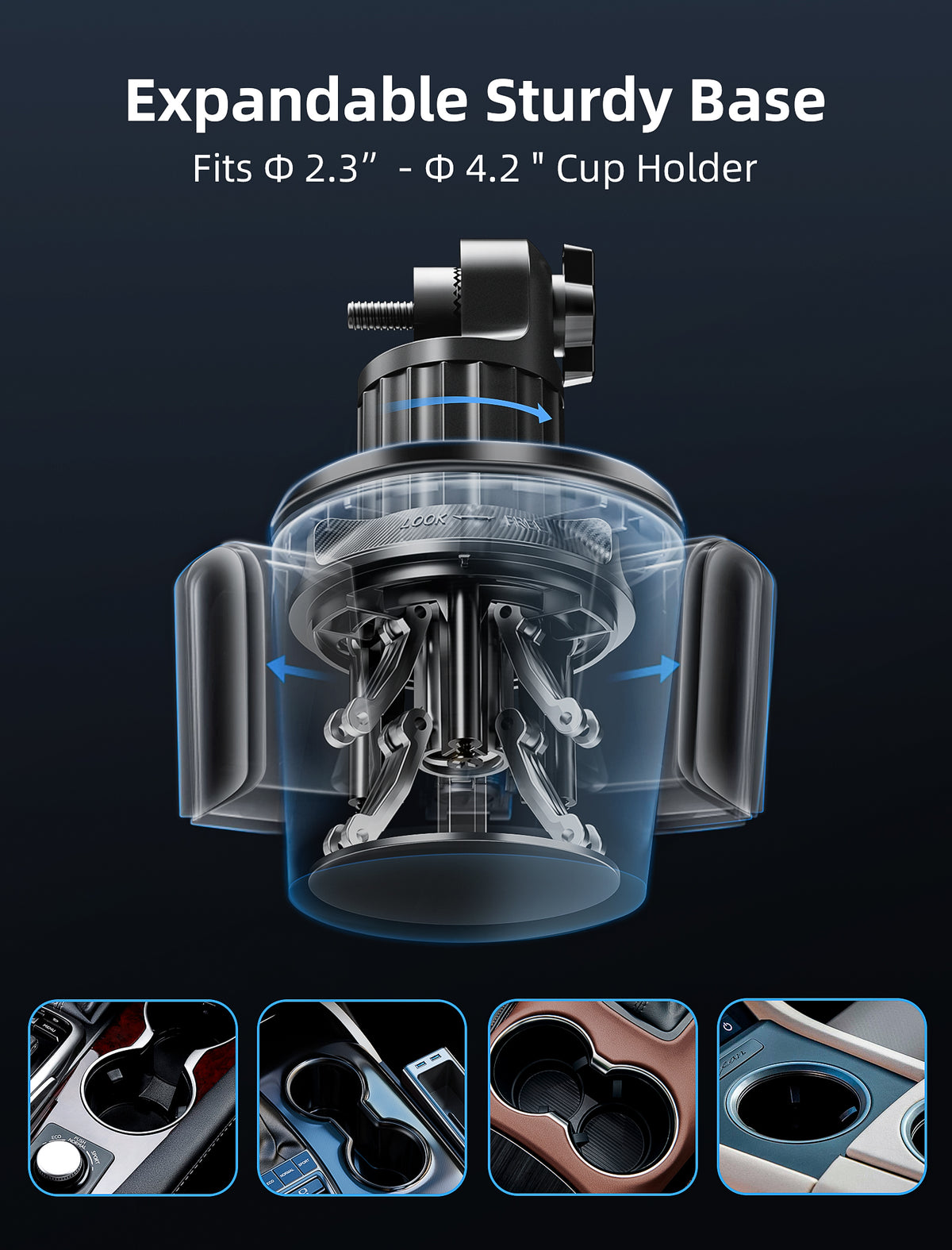 Cup Holder Phone Mount - JC1 Pro Ver.