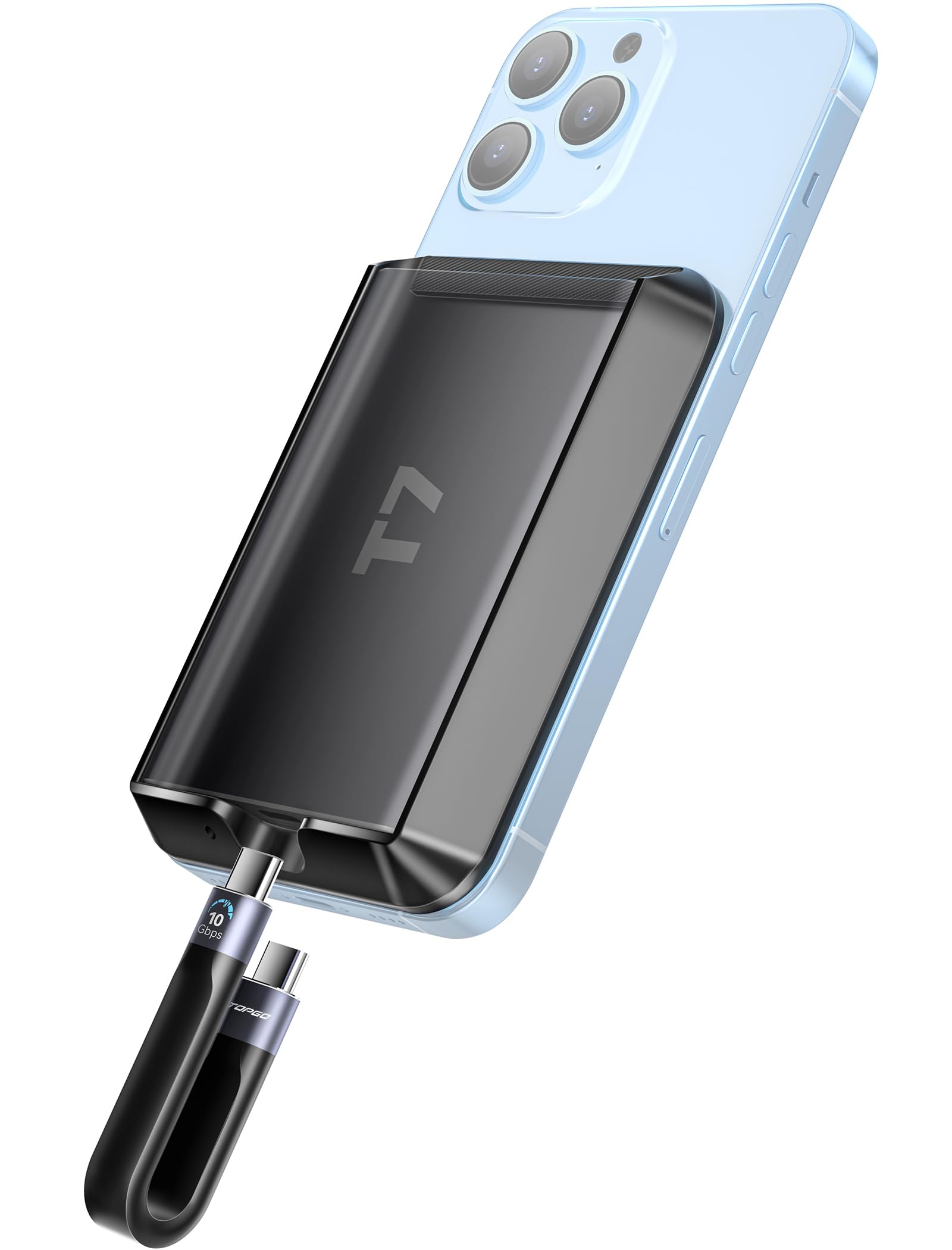 Magsafe SSD Case for Samsung T7 SSD for iPhone 15 Pro Max