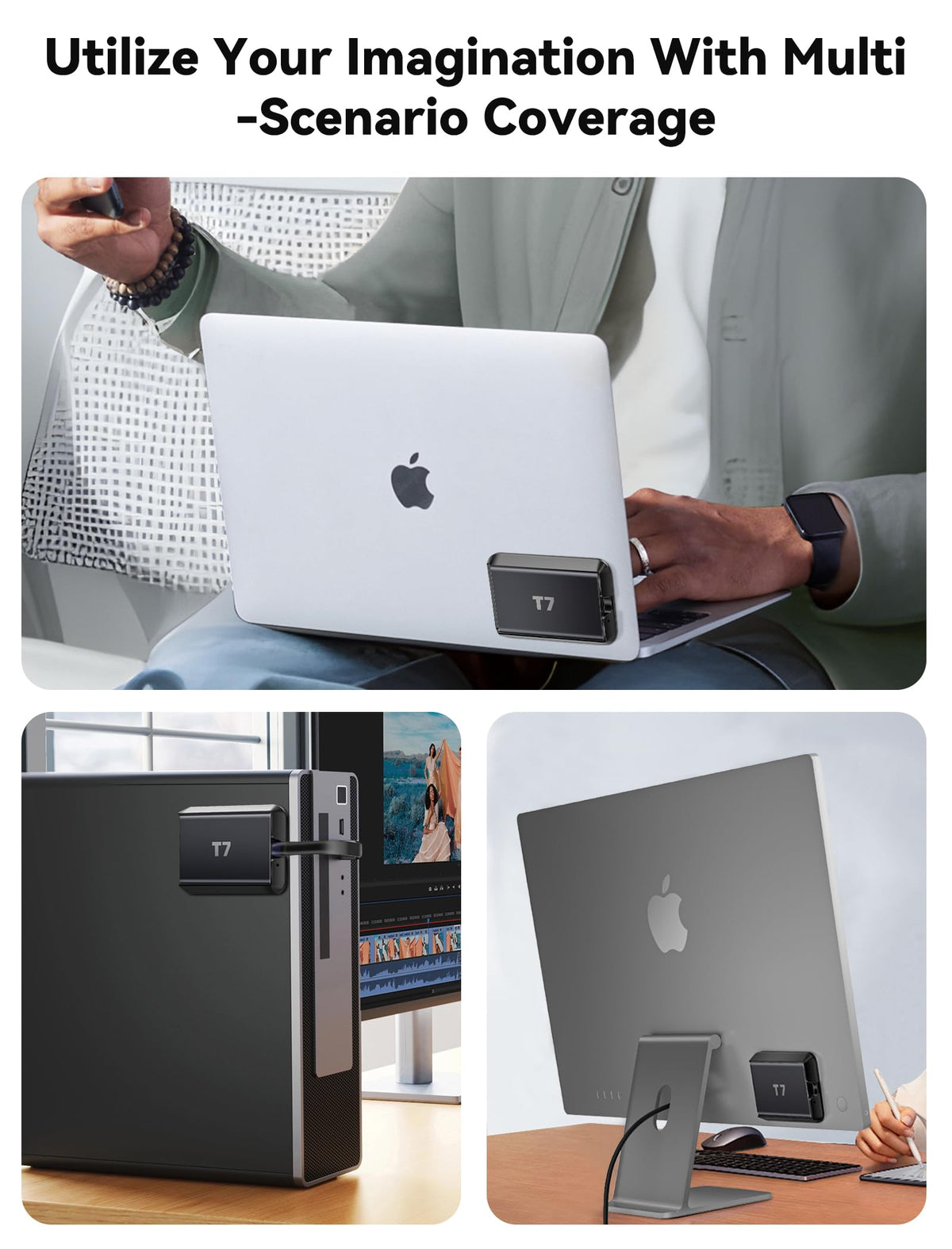 Custodia Magsafe SSD per Samsung T7 SSD per iPhone 15 Pro Max