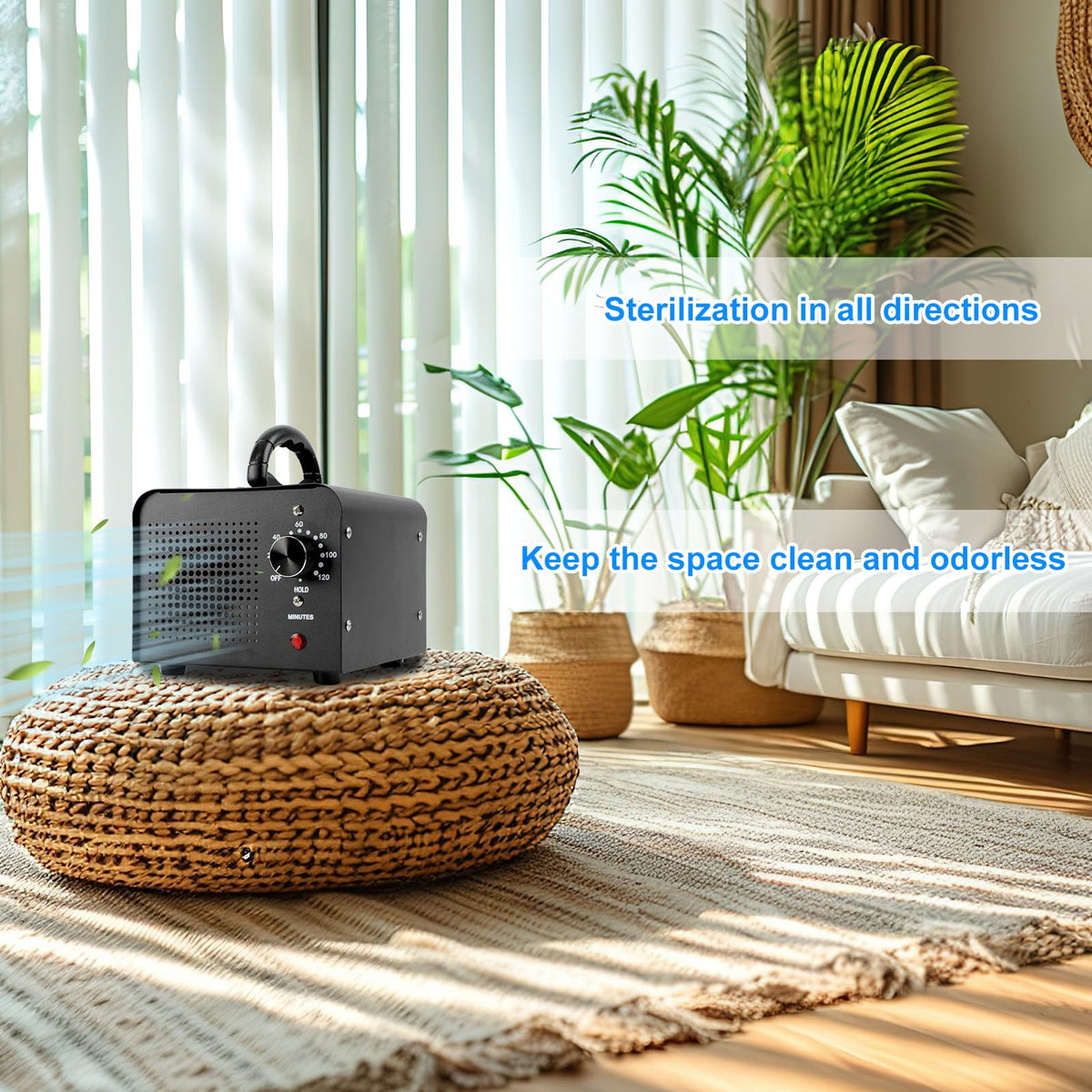 منقي هواء عالي السعة، 30,000 ملغ/ساعة منقي هواء، معقم مزيل روائح للحيوانات الأليفة، سيارات، تجديد، منقيات هواء للفنادق والمكاتب