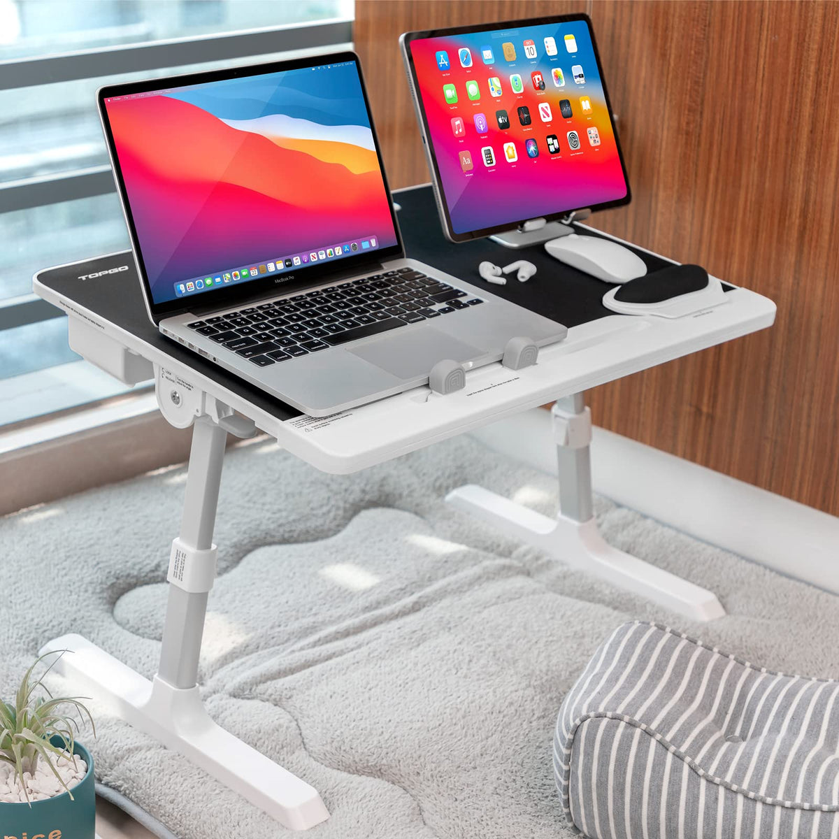 Computer Tray Table Laptop Bed Tray Table - TOPGO