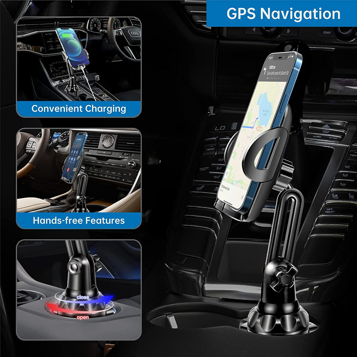 Cup Holder Phone Mount Pole Version - TBZ1