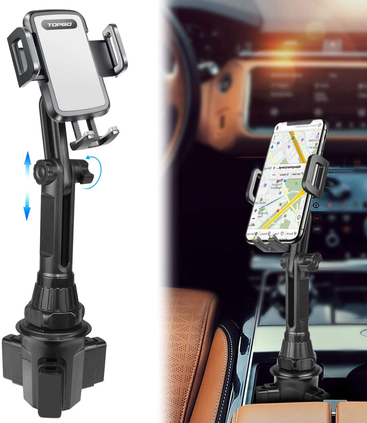 cup phone holder, cup holder phone holders, cup holder phone mounts, cup phone holder for car