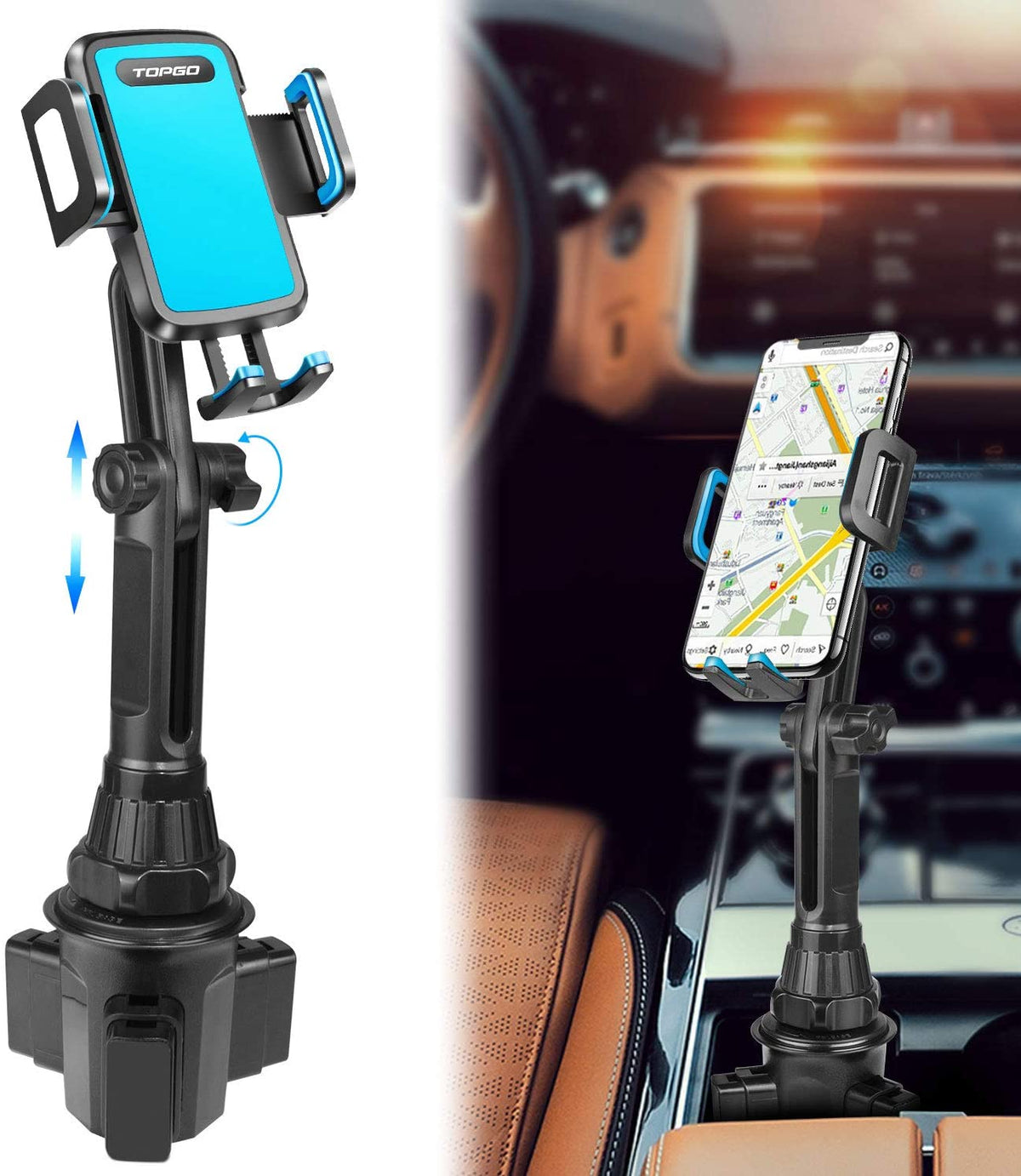 cup phone holder, cup holder phone holders, cup holder phone mounts, cup phone holder for car