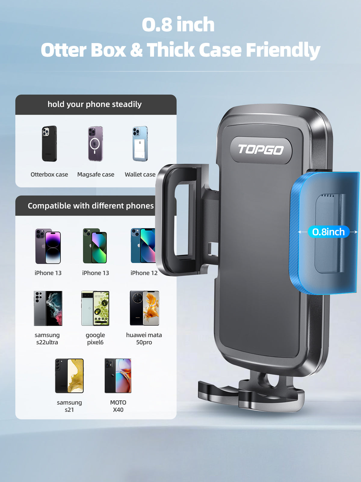 Topgo Ebay Cup Holder Phone Mount -THC1 - TOPGO